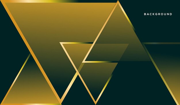 Triangle luxury modern background gold gradient