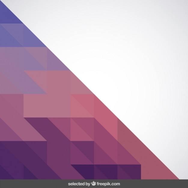 Free vector triangle made with purple and pink tones triangles