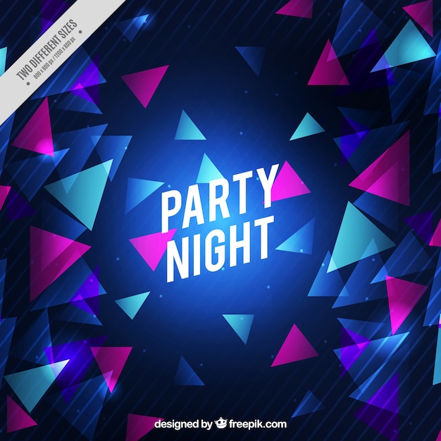 Triangle party background