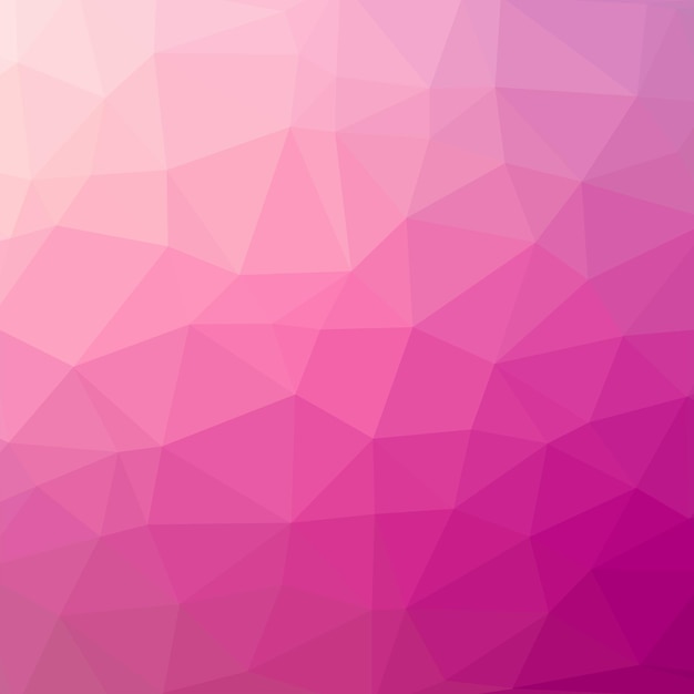 Triangle pink low poly pattern background