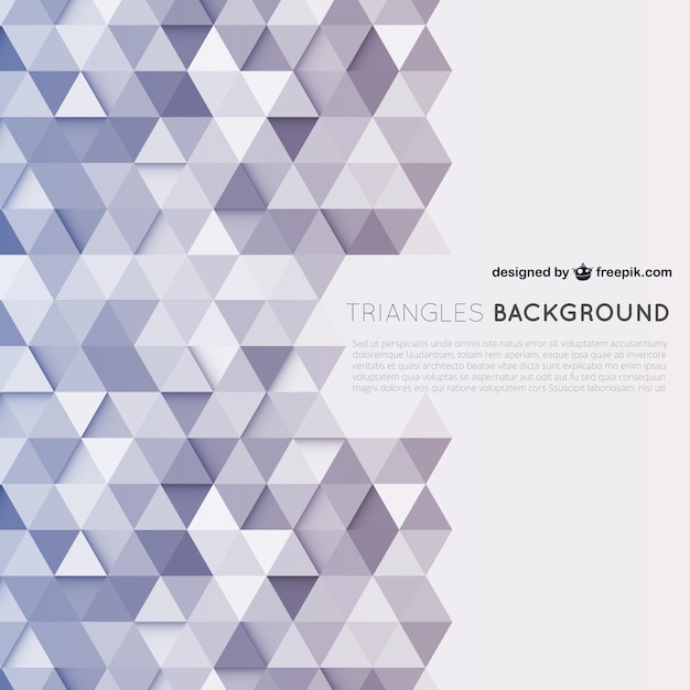 Free vector triangles background