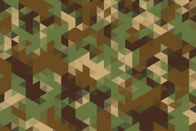 Free vector triangles pattern in camouflage military army fabric style texture