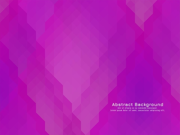 Triangular purple mosaic pattern geometric background vector