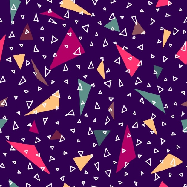 Free vector triangular shapes pattern design