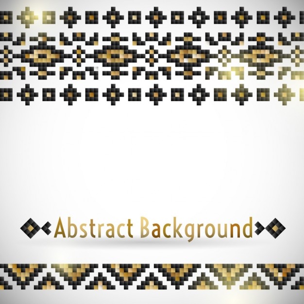 Free vector tribal background with pixels