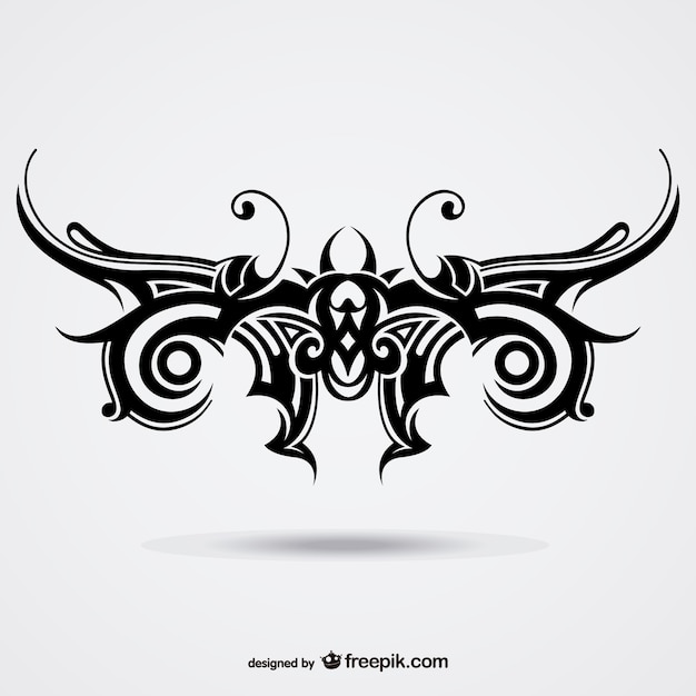 племенных бабочка вектор татуировки
