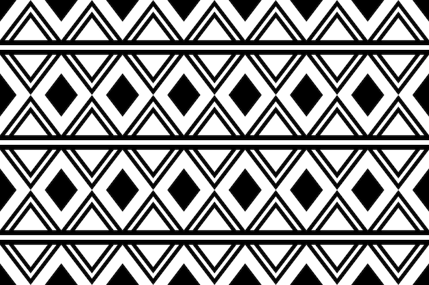 Free vector tribal pattern background black and white 3