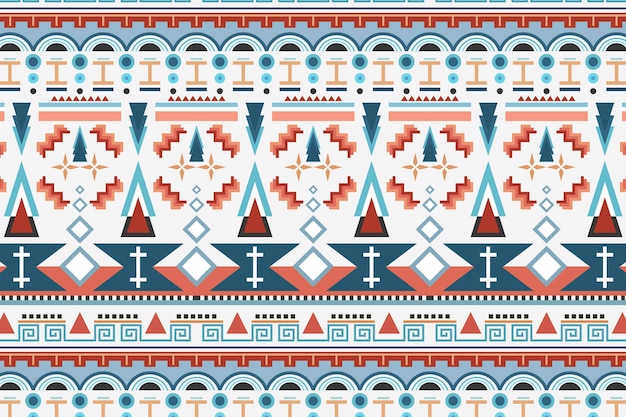 Free vector tribal seamless pattern background vector