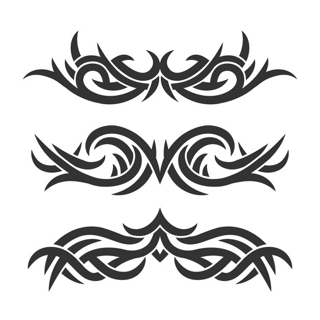 Free vector tribal tattoo border element