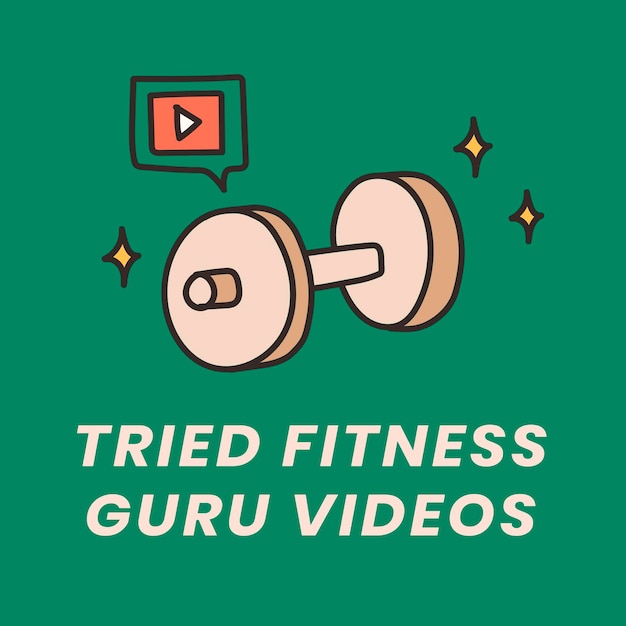 Ho provato i video del guru del fitness, elemento di design dell'attività di auto-quarantena