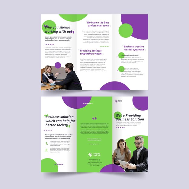 Trifold brochure print template