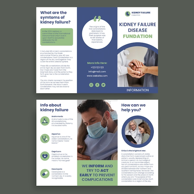 Trifold brochure template design