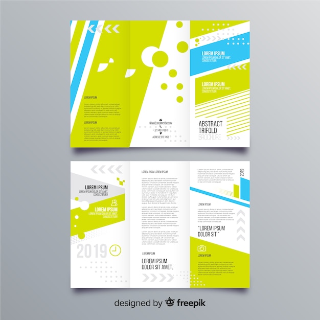 Trifold business brochure template