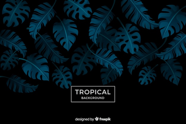 Бесплатное векторное изображение Тропический фон