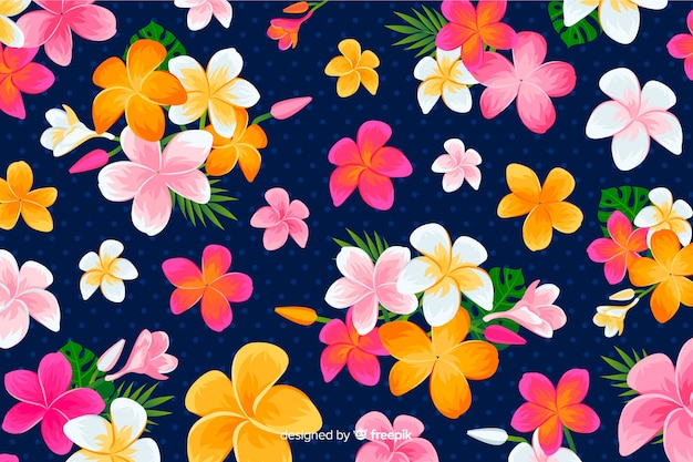 Free vector tropical background