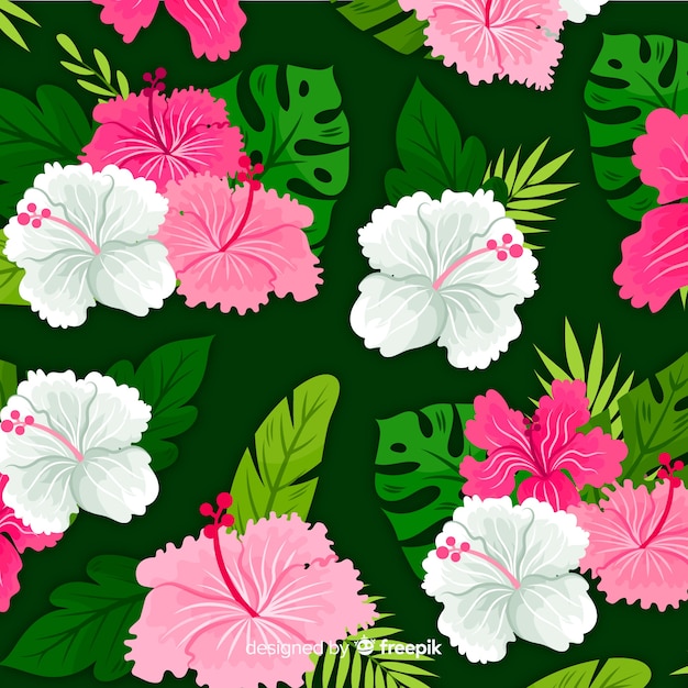 Free vector tropical background