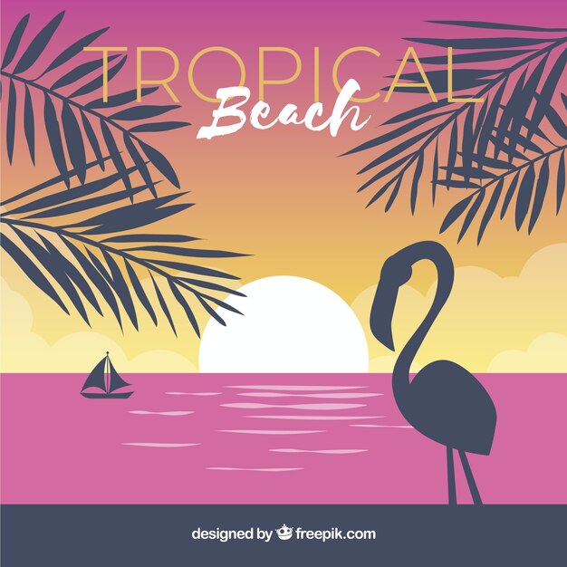 Tropical beach background