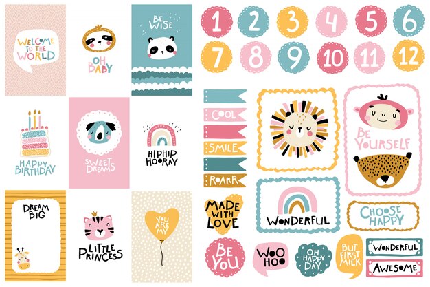 かわいいフレーム 画像 無料のベクター ストックフォト Psd