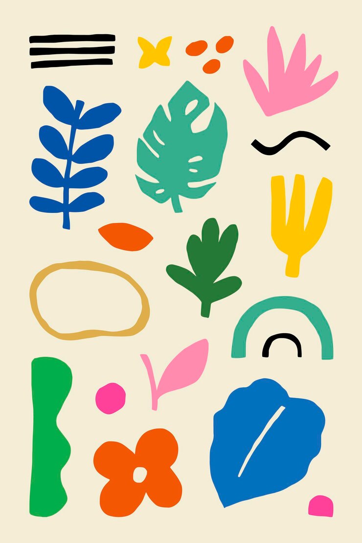 Free Vector tropical design elements for kids
