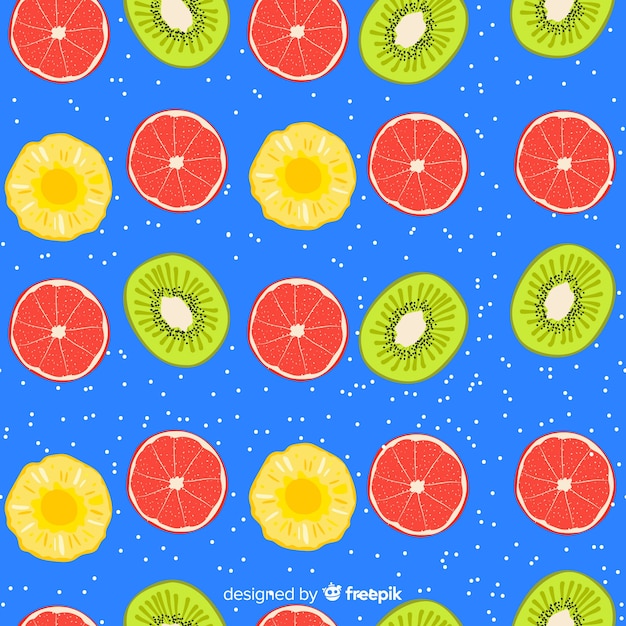 Tropical fruit pattern