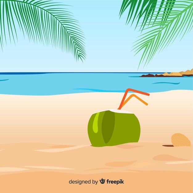 Tropical landscape background 