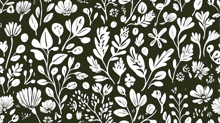 Free Vector tropical leaf pattern wallpaper