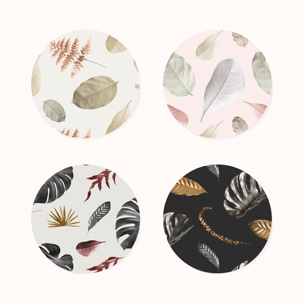 Download Free Vector | Tropical leaf seamless patterned background