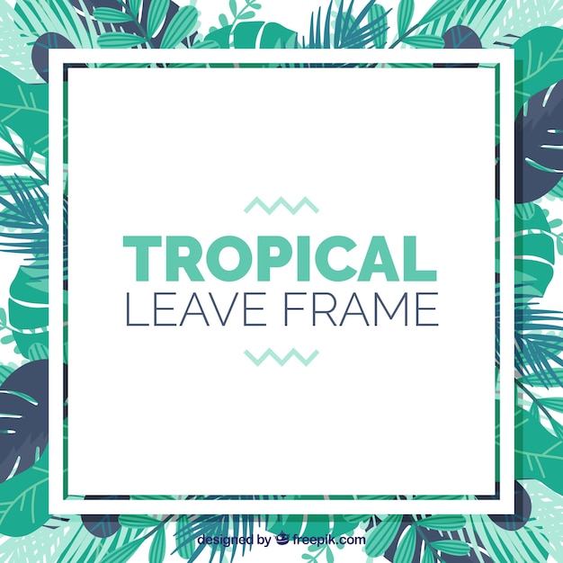 Tropical leave frame