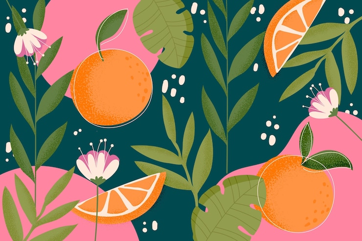 Free Vector tropical leaves background for zoom concept