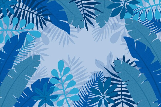 Tropical leaves background