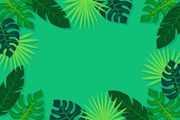 Tropical leaves background