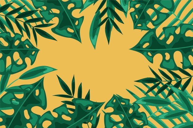 Tropical leaves background