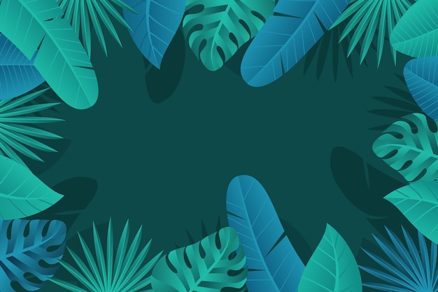 Tropical leaves background