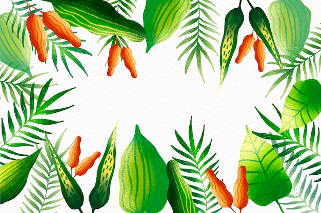 tropical leaves background