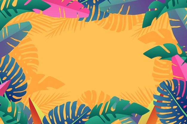 Tropical leaves background