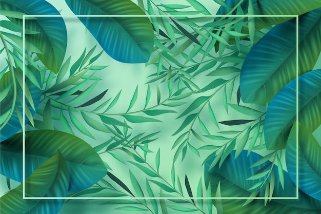 Tropical leaves background