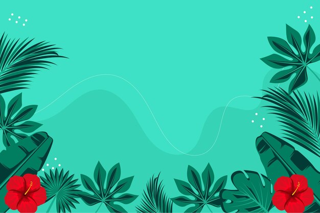 Tropical leaves background