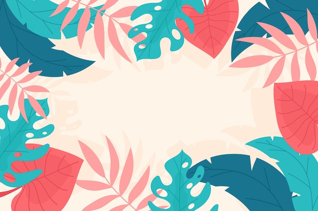 Tropical leaves background