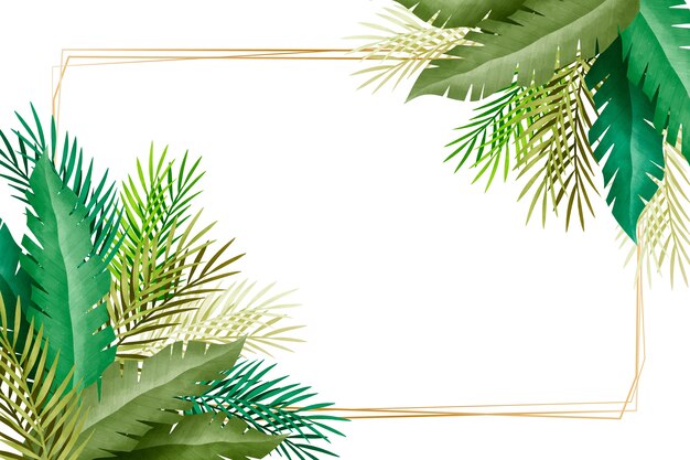 Tropical leaves background