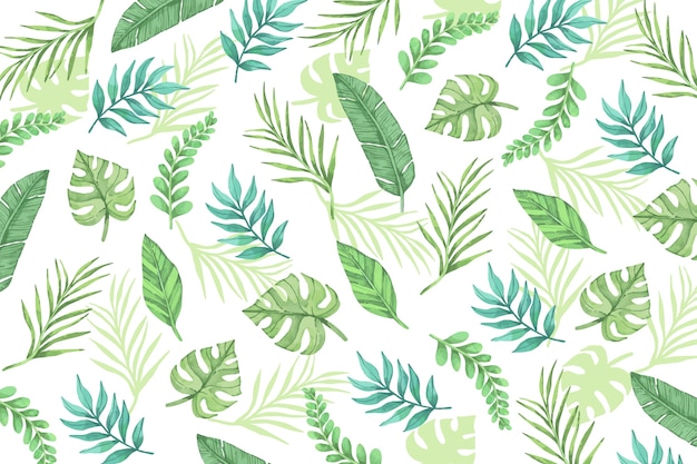 Tropical leaves background