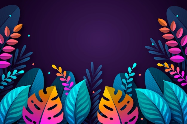 Tropical leaves background