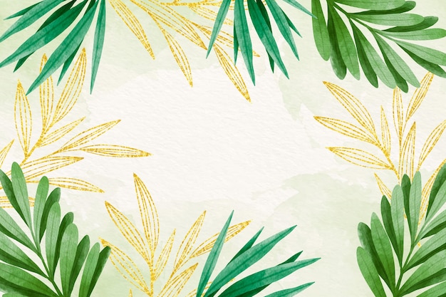 Tropical leaves background