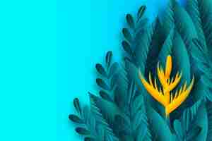 Free vector tropical leaves wallpaper