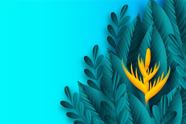 Tropical leaves wallpaper