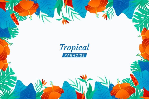 Tropical leaves wallpaper