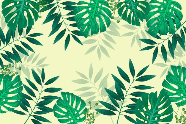 Tropical mural wallpaper concept