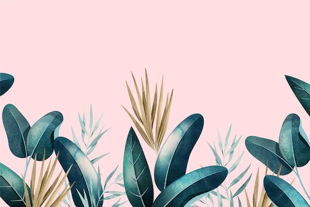 Tropical mural wallpaper