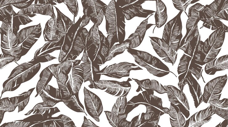Free Vector tropical palm leaves wallpaper