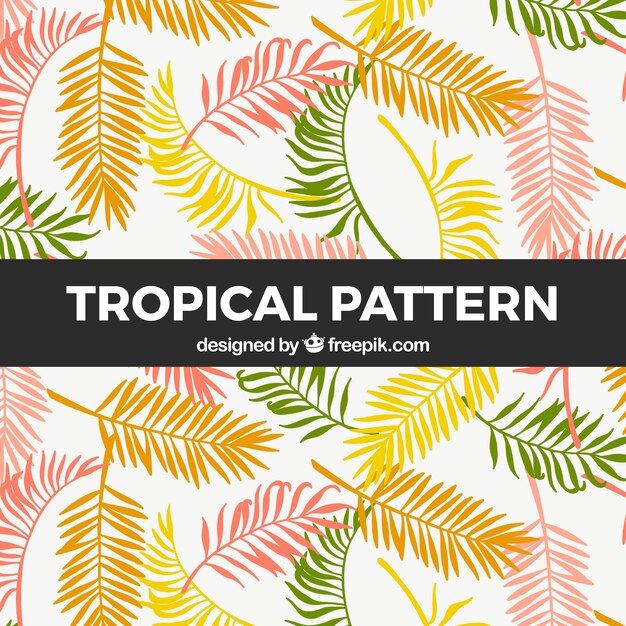 Tropical pattern with vegetation