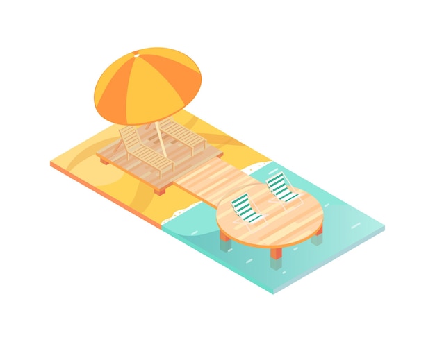 Free vector tropical rest icon